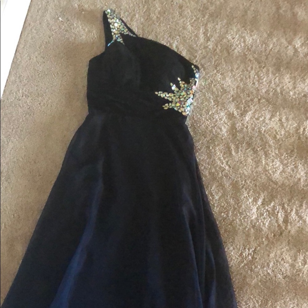 Ombre prom dress with sequins